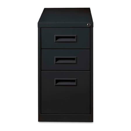 Sp Richards Lorell Box/Box/File Mobile Pedestal File, 15"W x 19"D x 28"H, Black LLR67745